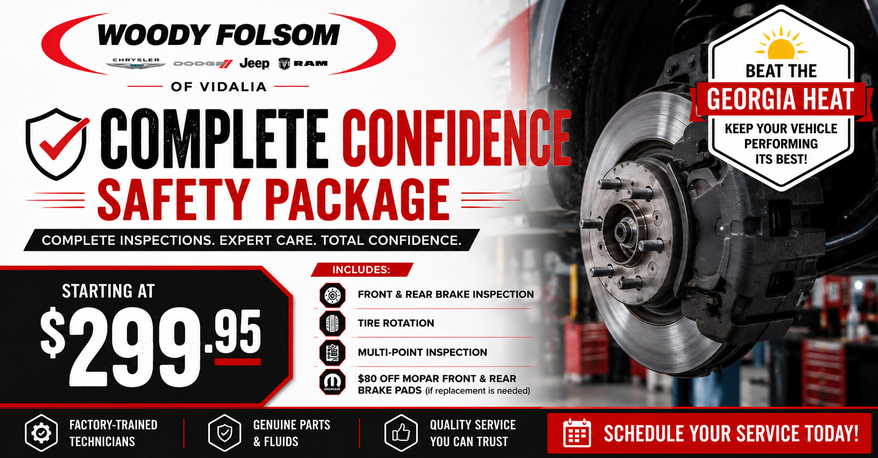 Complete Confidence Safety Package, starting at $299.95